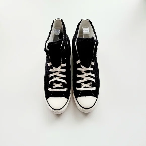 Converse CTAS HI 'Cozy Club' Black Egret Men's 8.5 Women's 10.5 - Picture 3 of 6
